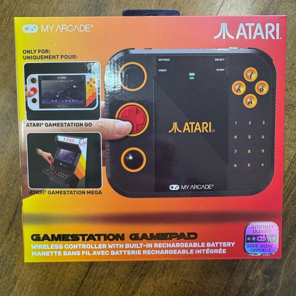 Atari Gamestation Go - White and Orange Handheld Console